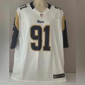 Nike Los Angeles Rams NFL game jersey, rare #91 / Long, size XL